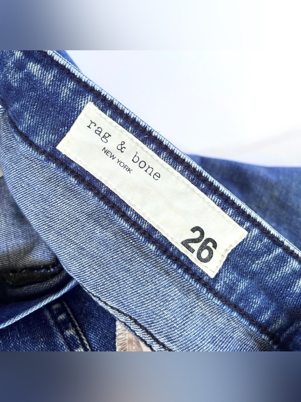 Women’s rag & bone Casey High Rise Flare Jeans in Denim Blue Malibu Wash (26) - Picture 14 of 16
